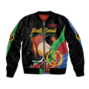 Personalized Afro-Eritrea Maelti Siwuat Bomber Jacket Shida Shoes Glory To Our Martyrs Eritrea