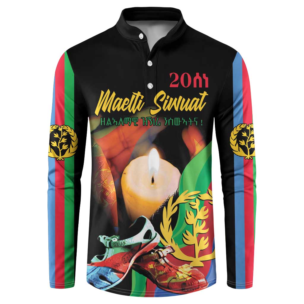 Personalized Eritrea Maelti Siwuat Button Sweatshirt Shida Shoes Glory To Our Martyrs Eritrea