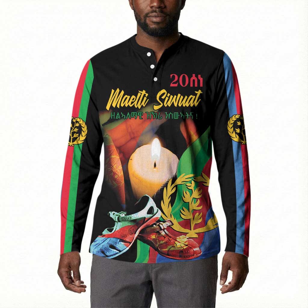Personalized Eritrea Maelti Siwuat Button Sweatshirt Shida Shoes Glory To Our Martyrs Eritrea