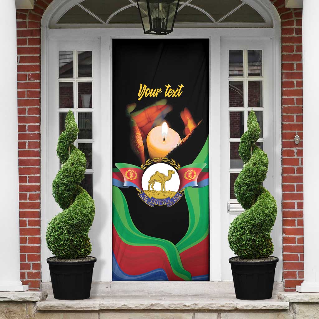 Personalized Eritrea Maelti Siwuat Door Cover Shida Shoes Glory To Our Martyrs Eritrea