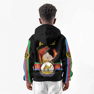 Personalized Afro-Eritrea Maelti Siwuat Kid Hoodie Shida Shoes Glory To Our Martyrs Eritrea