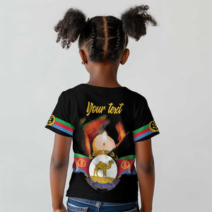 Personalized Afro-Eritrea Maelti Siwuat Kid T shirt Shida Shoes Glory To Our Martyrs Eritrea