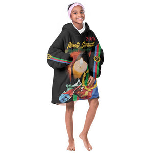 Personalized Afro-Eritrea Maelti Siwuat Kid Wearable Blanket Hoodie Shida Shoes Glory To Our Martyrs Eritrea