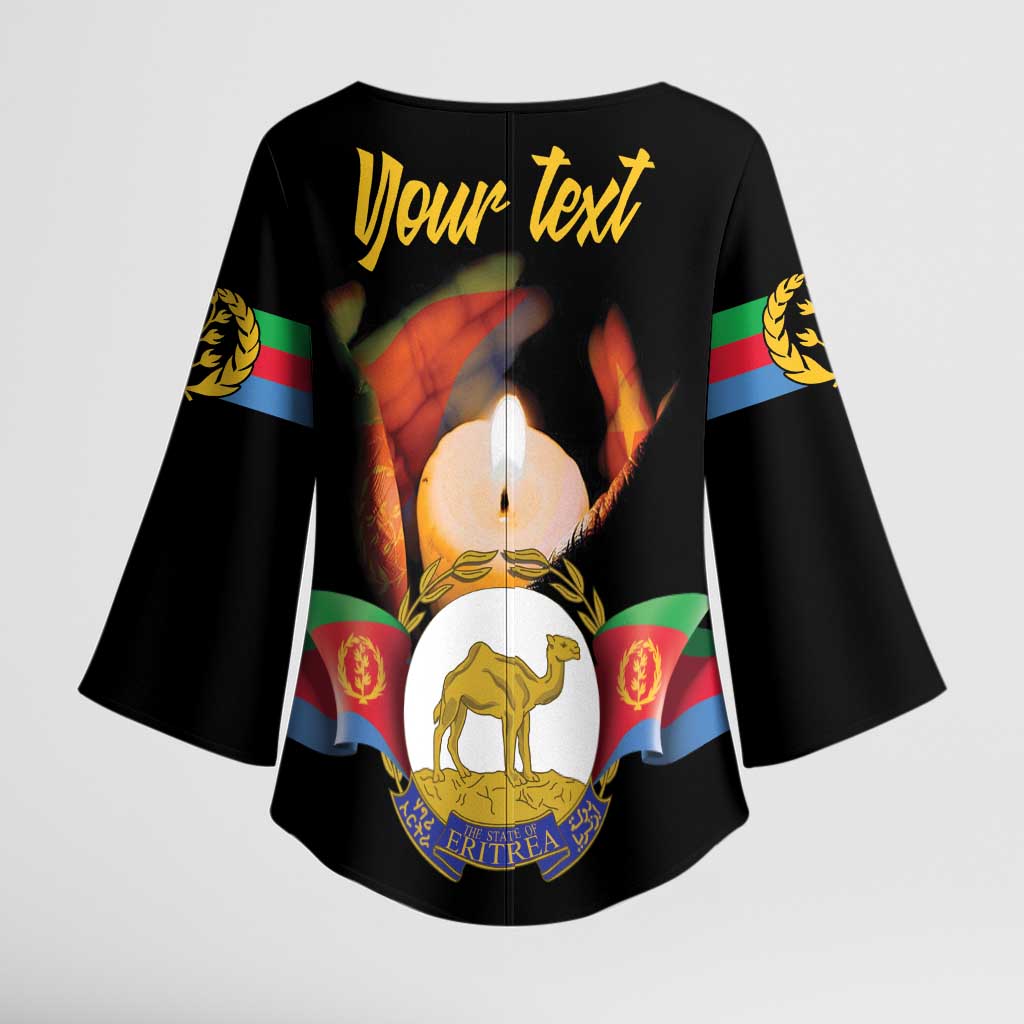 Personalized Eritrea Maelti Siwuat Kimono Sleeve Blouse Shida Shoes Glory To Our Martyrs Eritrea