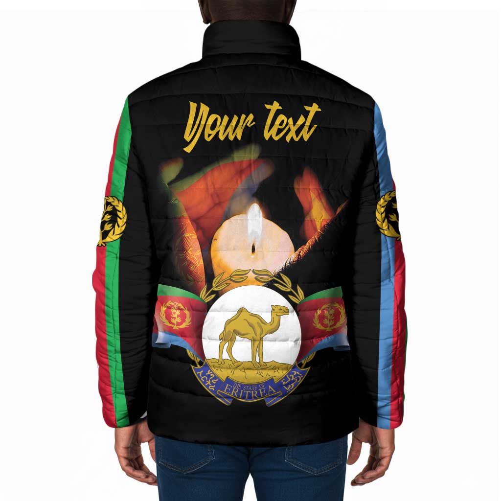 Personalized Eritrea Maelti Siwuat Padded Jacket Shida Shoes Glory To Our Martyrs Eritrea