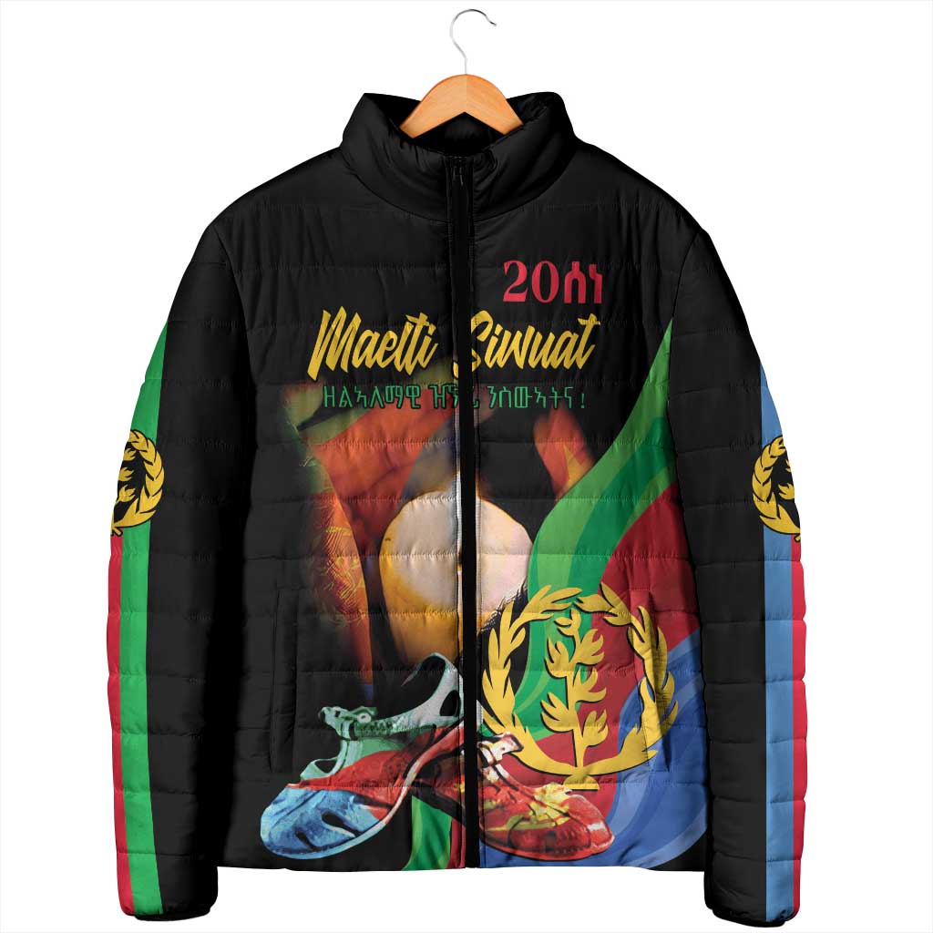 Personalized Eritrea Maelti Siwuat Padded Jacket Shida Shoes Glory To Our Martyrs Eritrea