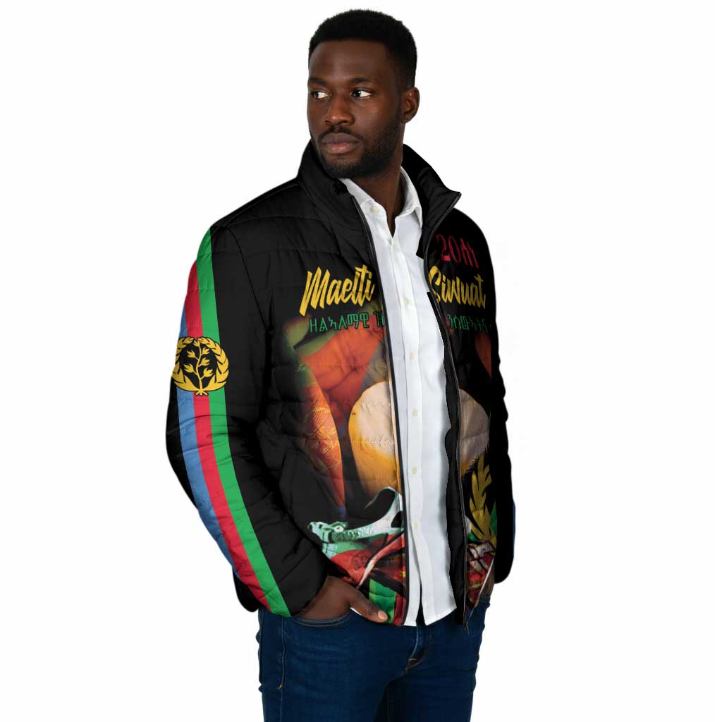 Personalized Eritrea Maelti Siwuat Padded Jacket Shida Shoes Glory To Our Martyrs Eritrea