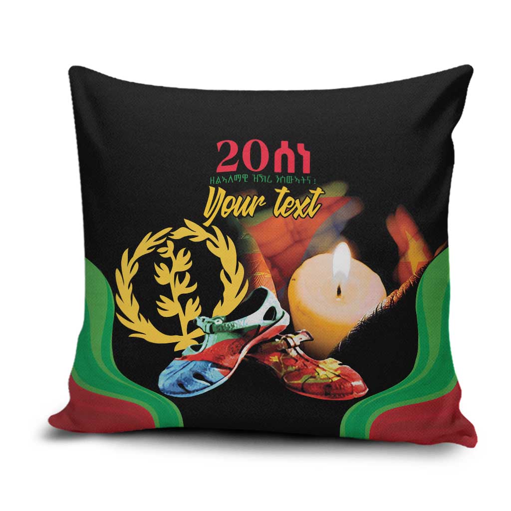 Personalized Eritrea Maelti Siwuat Pillow Cover Shida Shoes Glory To Our Martyrs Eritrea