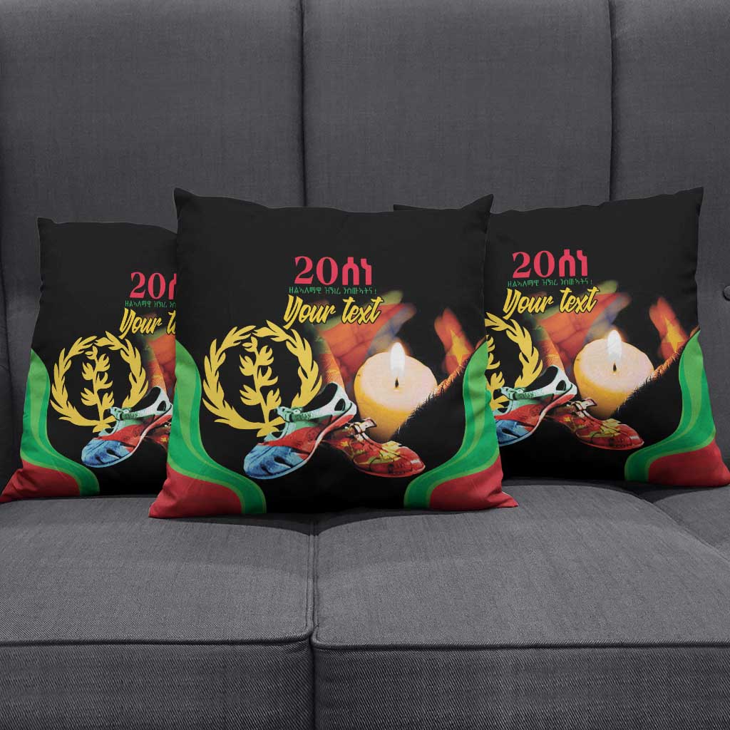 Personalized Eritrea Maelti Siwuat Pillow Cover Shida Shoes Glory To Our Martyrs Eritrea