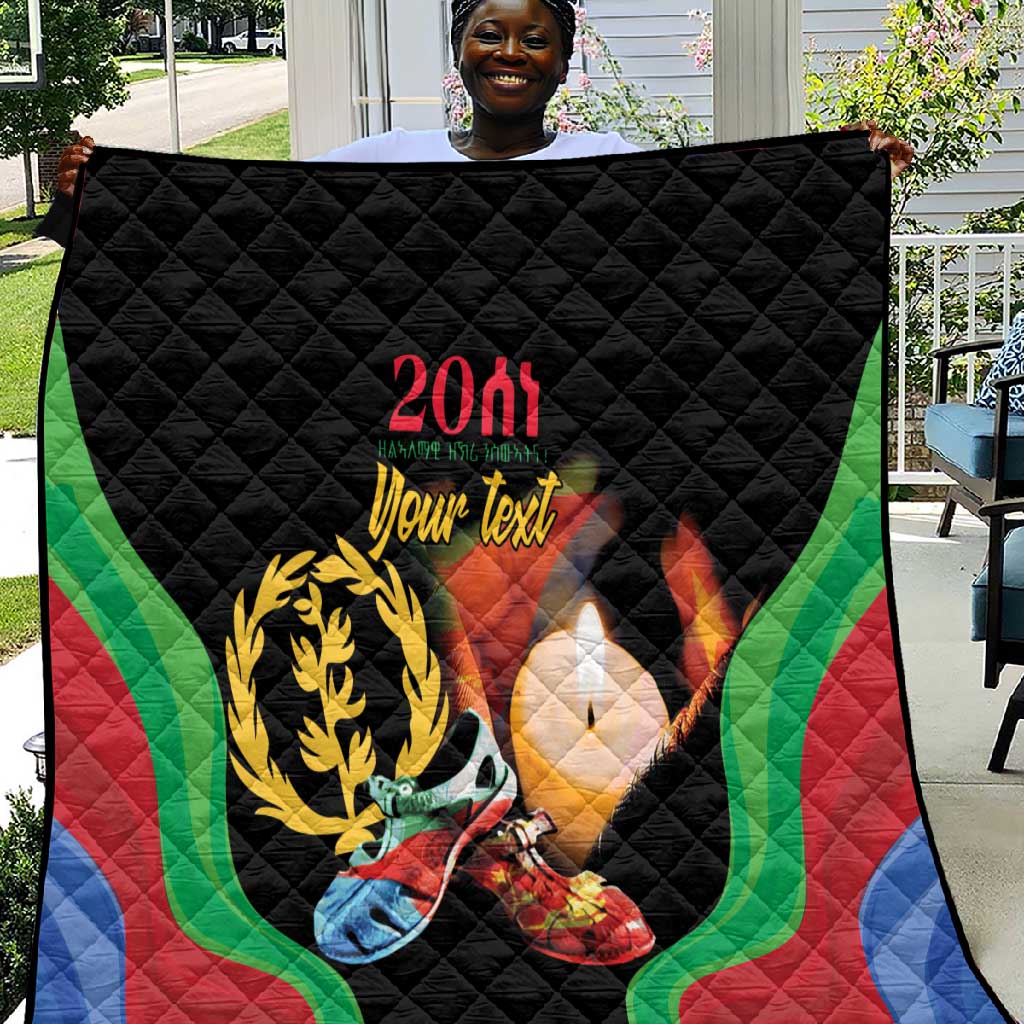 Personalized Afro-Eritrea Maelti Siwuat Quilt Shida Shoes Glory To Our Martyrs Eritrea