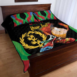 Personalized Afro-Eritrea Maelti Siwuat Quilt Bed Set Shida Shoes Glory To Our Martyrs Eritrea