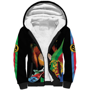 Personalized Afro-Eritrea Maelti Siwuat Sherpa Hoodie Shida Shoes Glory To Our Martyrs Eritrea