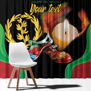 Personalized Afro-Eritrea Maelti Siwuat Window Curtain Shida Shoes Glory To Our Martyrs Eritrea