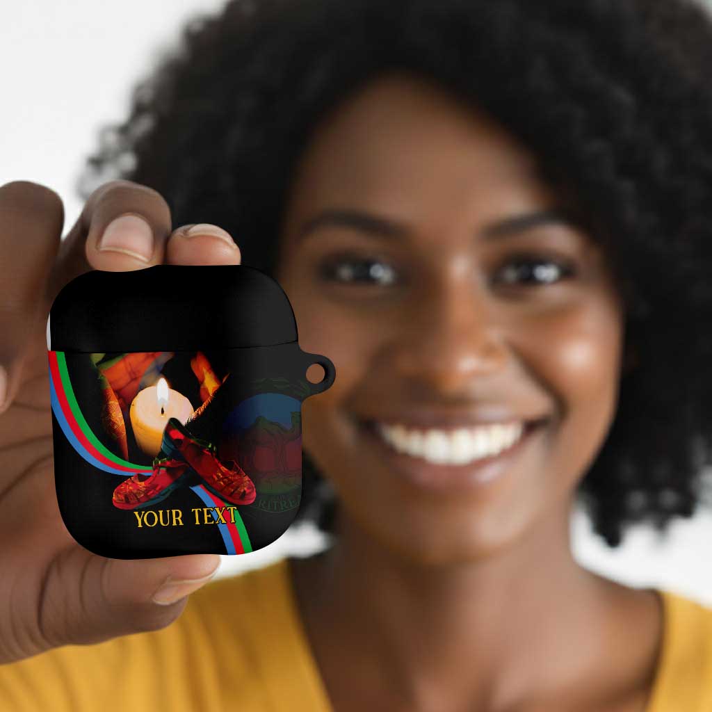 Personalized Afro-Eritrea Maelti Siwuat AirPods Case Candle Vigil Glory To Our Martyrs Eritrea