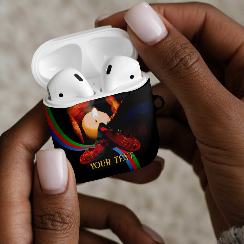 Personalized Afro-Eritrea Maelti Siwuat AirPods Case Candle Vigil Glory To Our Martyrs Eritrea