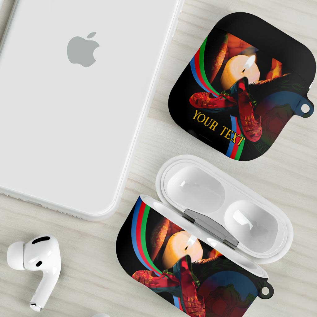 Personalized Afro-Eritrea Maelti Siwuat AirPods Case Candle Vigil Glory To Our Martyrs Eritrea