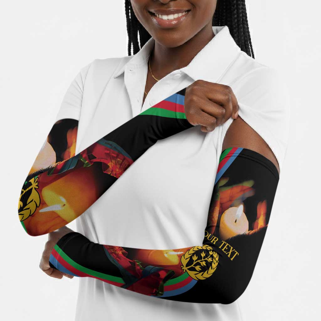 Personalized Afro-Eritrea Maelti Siwuat Arm Sleeves Candle Vigil Glory To Our Martyrs Eritrea