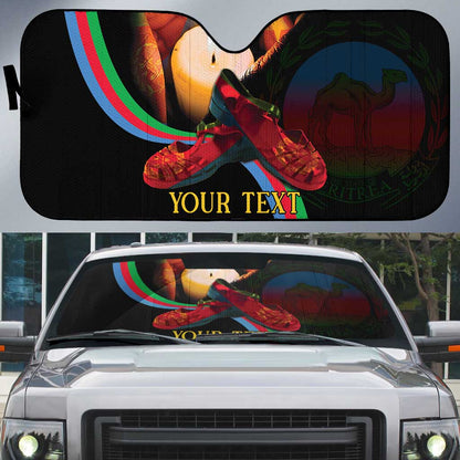 Personalized Afro-Eritrea Maelti Siwuat Auto Sun Shade Candle Vigil Glory To Our Martyrs Eritrea