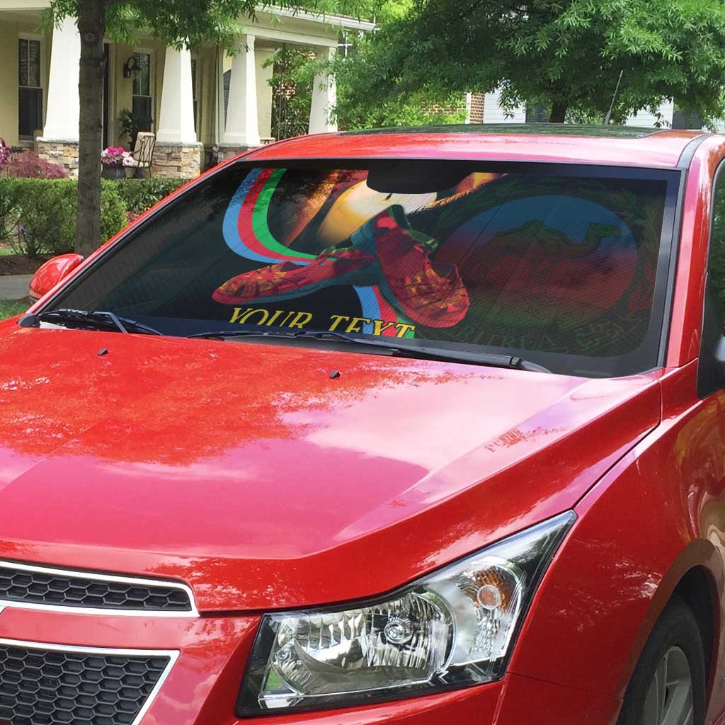 Personalized Afro-Eritrea Maelti Siwuat Auto Sun Shade Candle Vigil Glory To Our Martyrs Eritrea