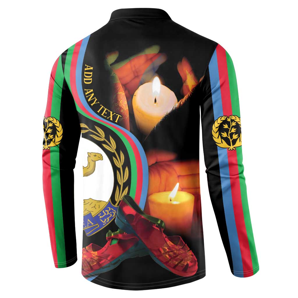 Personalized Afro-Eritrea Maelti Siwuat Button Sweatshirt Candle Vigil Glory To Our Martyrs Eritrea