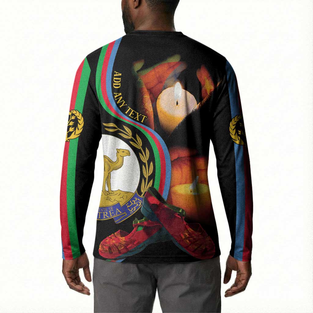 Personalized Afro-Eritrea Maelti Siwuat Button Sweatshirt Candle Vigil Glory To Our Martyrs Eritrea