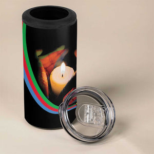 Personalized Afro-Eritrea Maelti Siwuat 4 in 1 Can Cooler Tumbler Candle Vigil Glory To Our Martyrs Eritrea