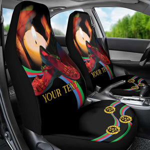 Personalized Afro-Eritrea Maelti Siwuat Car Seat Cover Candle Vigil Glory To Our Martyrs Eritrea