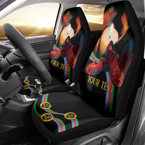 Personalized Afro-Eritrea Maelti Siwuat Car Seat Cover Candle Vigil Glory To Our Martyrs Eritrea