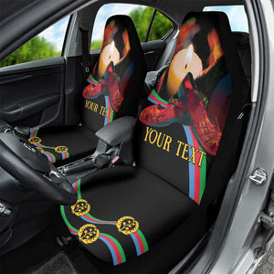 Personalized Afro-Eritrea Maelti Siwuat Car Seat Cover Candle Vigil Glory To Our Martyrs Eritrea