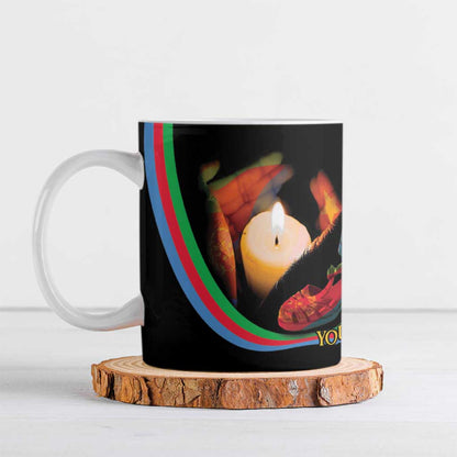 Personalized Afro-Eritrea Maelti Siwuat Ceramic Mug Candle Vigil Glory To Our Martyrs Eritrea