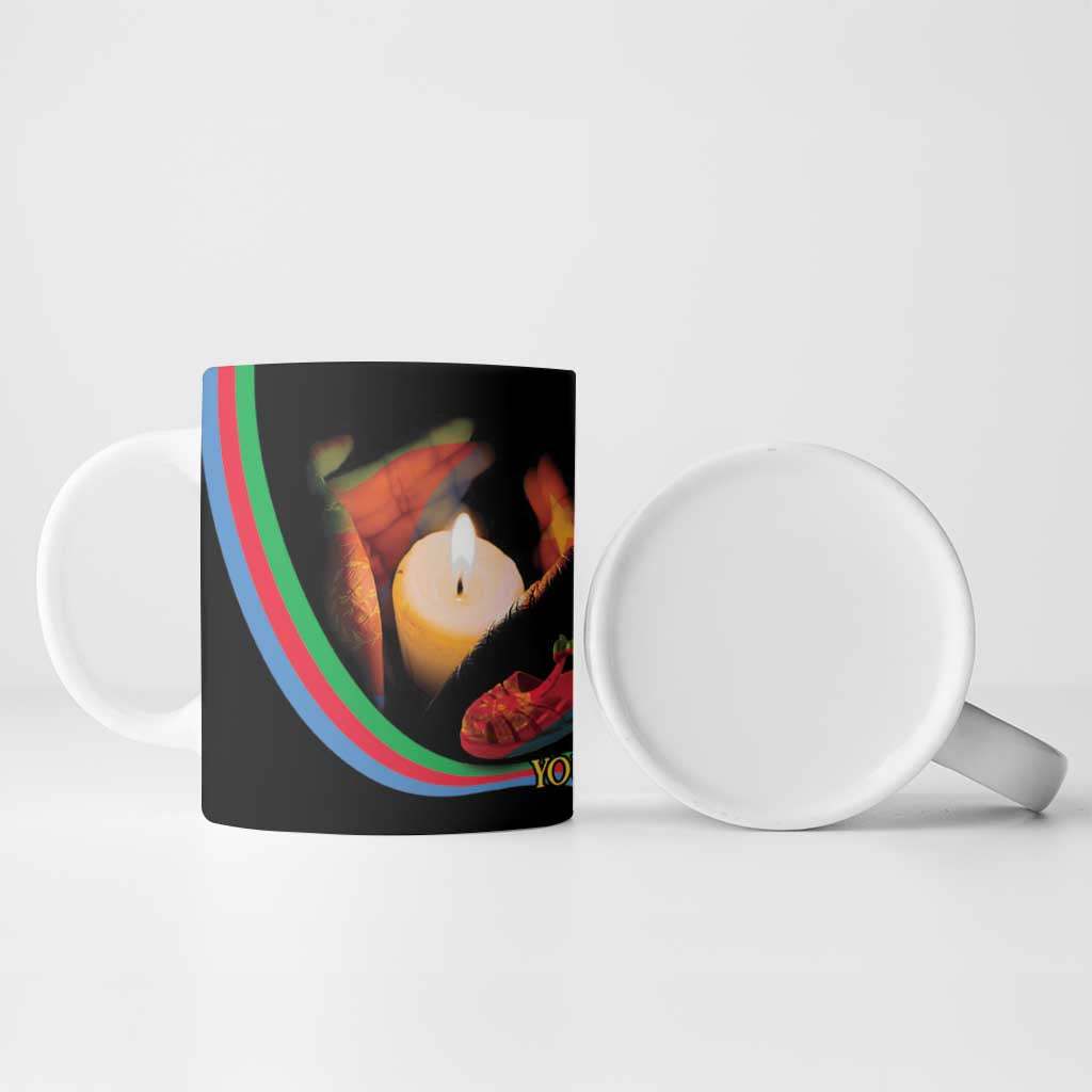 Personalized Afro-Eritrea Maelti Siwuat Ceramic Mug Candle Vigil Glory To Our Martyrs Eritrea