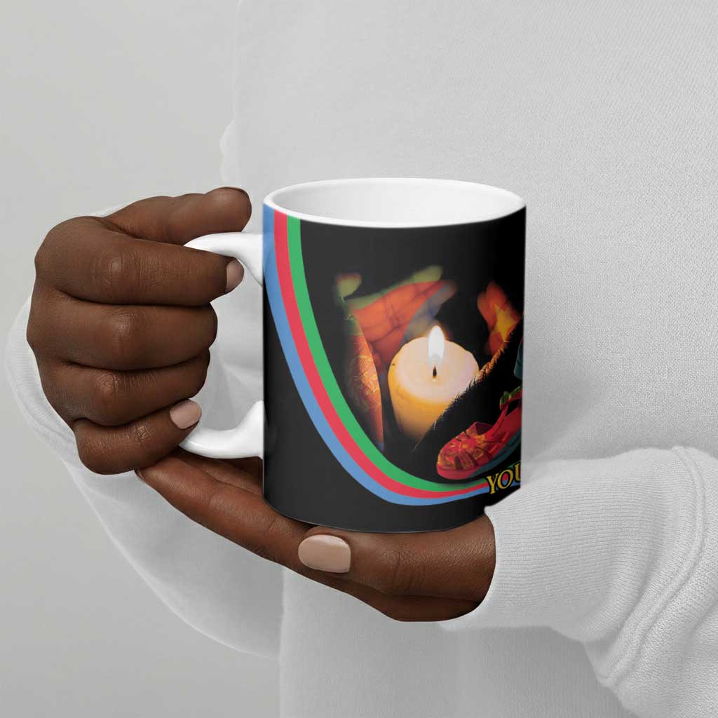 Personalized Afro-Eritrea Maelti Siwuat Ceramic Mug Candle Vigil Glory To Our Martyrs Eritrea