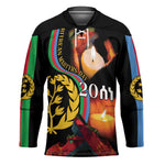 Personalized Afro-Eritrea Maelti Siwuat Hockey Jersey Candle Vigil Glory To Our Martyrs Eritrea
