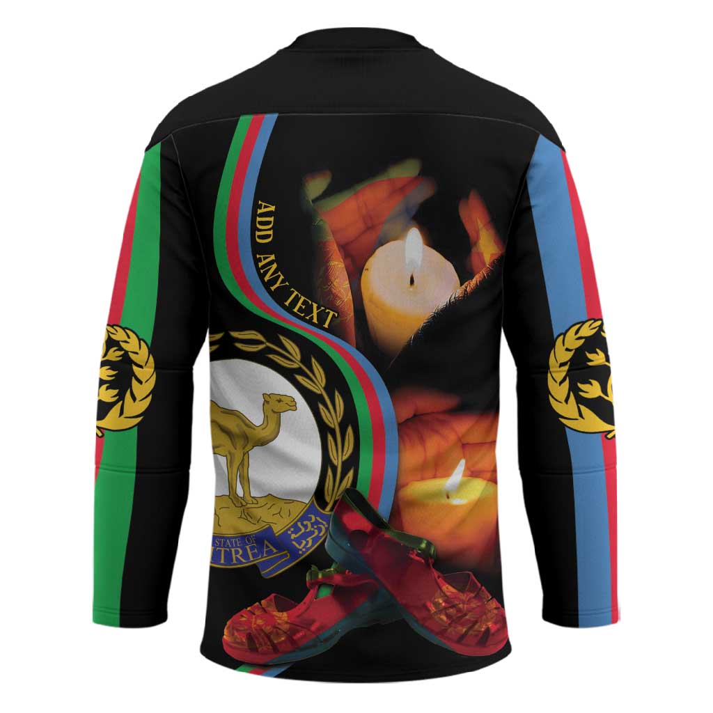 Personalized Afro-Eritrea Maelti Siwuat Hockey Jersey Candle Vigil Glory To Our Martyrs Eritrea