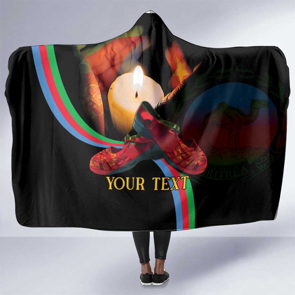 Personalized Afro-Eritrea Maelti Siwuat Hooded Blanket Candle Vigil Glory To Our Martyrs Eritrea