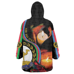 Personalized Afro-Eritrea Maelti Siwuat Kid Wearable Blanket Hoodie Candle Vigil Glory To Our Martyrs Eritrea