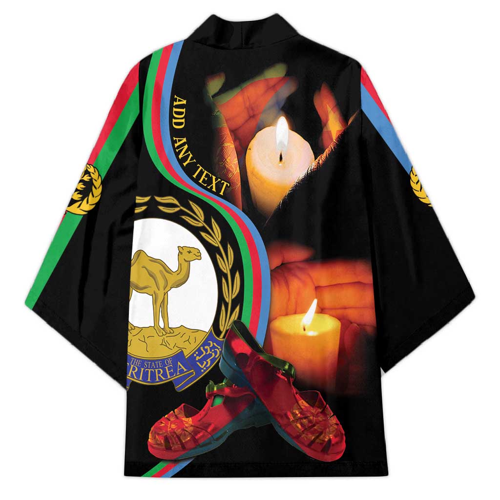 Personalized Afro-Eritrea Maelti Siwuat Kimono Candle Vigil Glory To Our Martyrs Eritrea