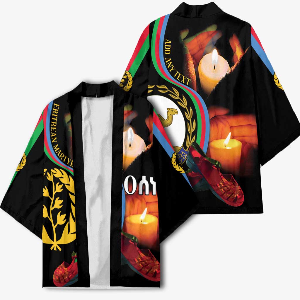 Personalized Afro-Eritrea Maelti Siwuat Kimono Candle Vigil Glory To Our Martyrs Eritrea