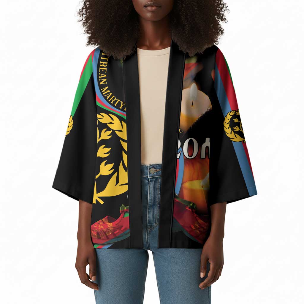 Personalized Afro-Eritrea Maelti Siwuat Kimono Candle Vigil Glory To Our Martyrs Eritrea