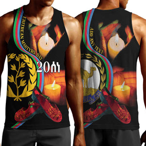 Personalized Afro-Eritrea Maelti Siwuat Men Tank Top Candle Vigil Glory To Our Martyrs Eritrea