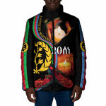 Personalized Afro-Eritrea Maelti Siwuat Padded Jacket Candle Vigil Glory To Our Martyrs Eritrea