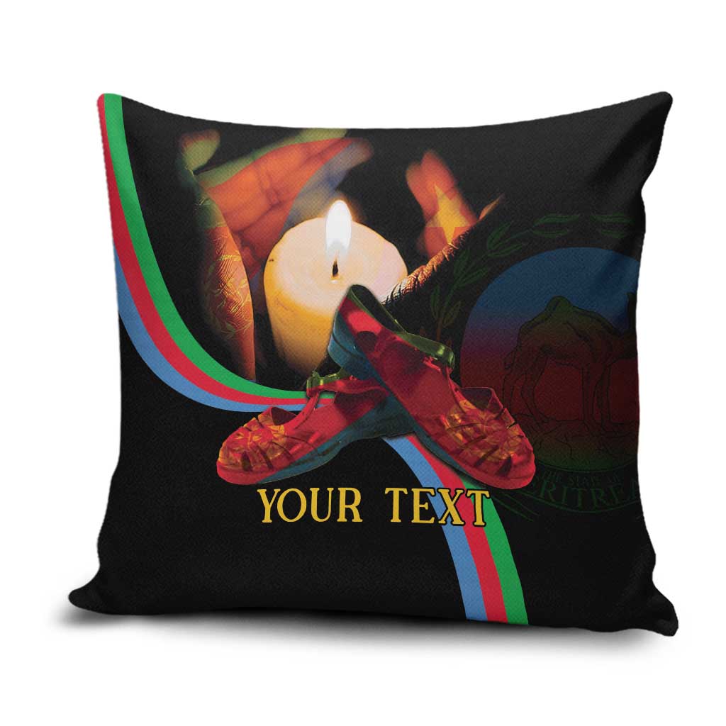 Personalized Afro-Eritrea Maelti Siwuat Pillow Cover Candle Vigil Glory To Our Martyrs Eritrea