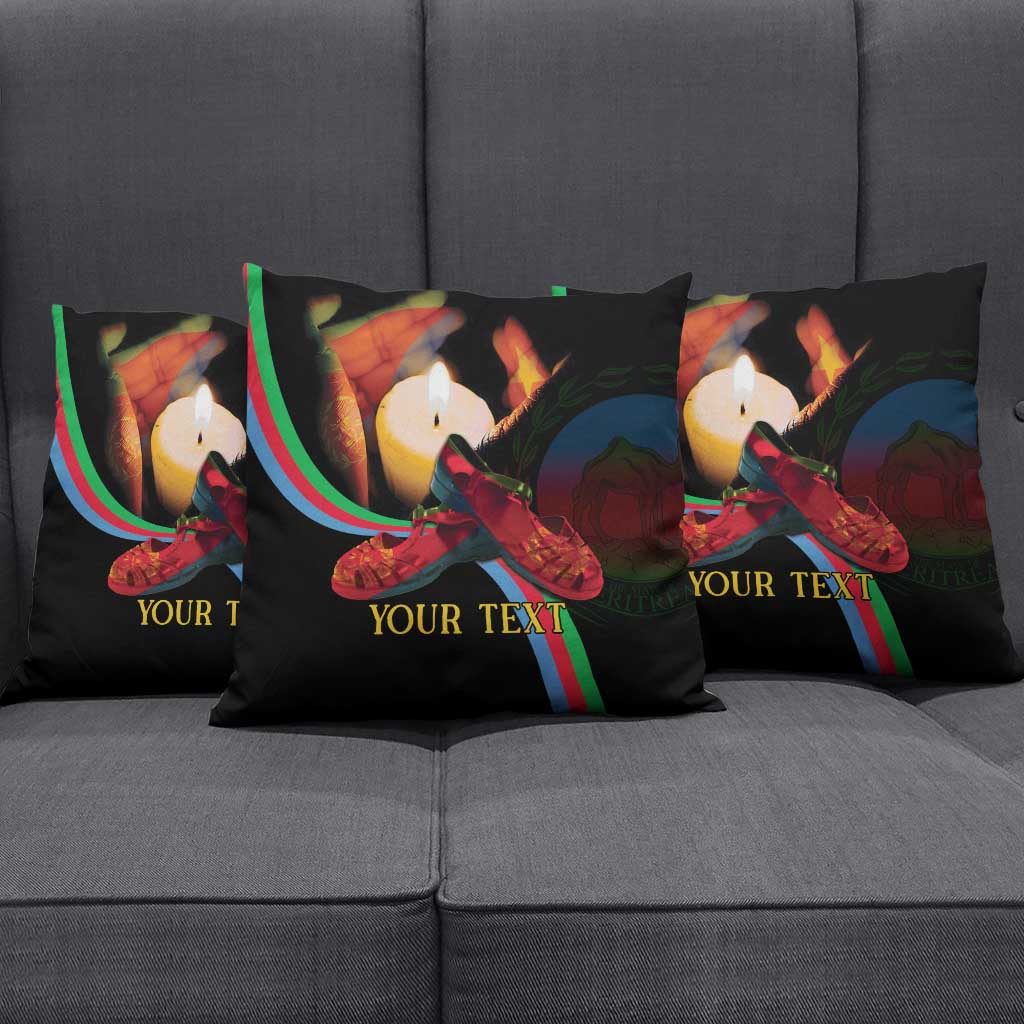 Personalized Afro-Eritrea Maelti Siwuat Pillow Cover Candle Vigil Glory To Our Martyrs Eritrea