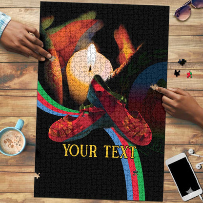 Personalized Afro-Eritrea Maelti Siwuat Puzzle Candle Vigil Glory To Our Martyrs Eritrea