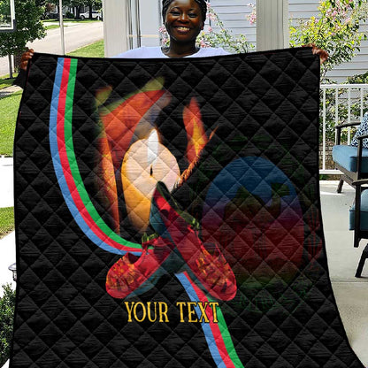 Personalized Afro-Eritrea Maelti Siwuat Quilt Candle Vigil Glory To Our Martyrs Eritrea