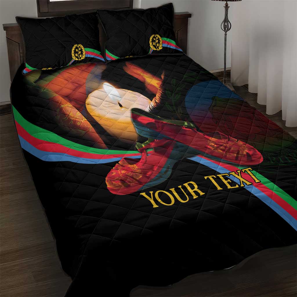 Personalized Afro-Eritrea Maelti Siwuat Quilt Bed Set Candle Vigil Glory To Our Martyrs Eritrea