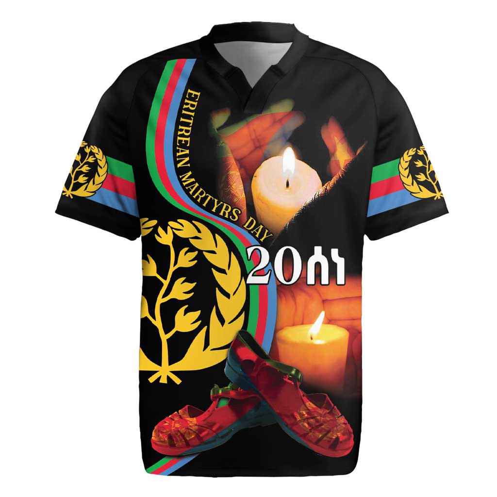 Personalized Afro-Eritrea Maelti Siwuat Rugby Jersey Candle Vigil Glory To Our Martyrs Eritrea