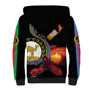 Personalized Afro-Eritrea Maelti Siwuat Sherpa Hoodie Candle Vigil Glory To Our Martyrs Eritrea