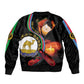 Personalized Afro-Eritrea Maelti Siwuat Sleeve Zip Bomber Jacket Candle Vigil Glory To Our Martyrs Eritrea