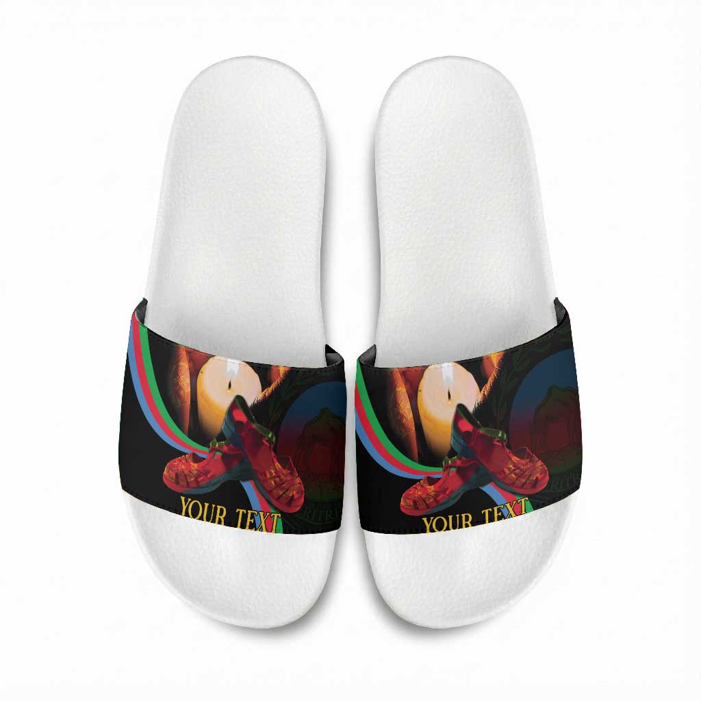 Personalized Afro-Eritrea Maelti Siwuat Slide Sandals Candle Vigil Glory To Our Martyrs Eritrea
